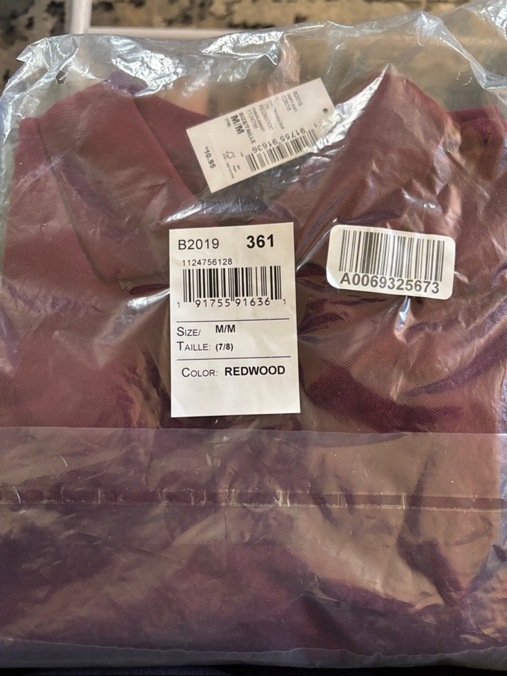 Redwood Polo Shirt - Deep Burgundy Tone
